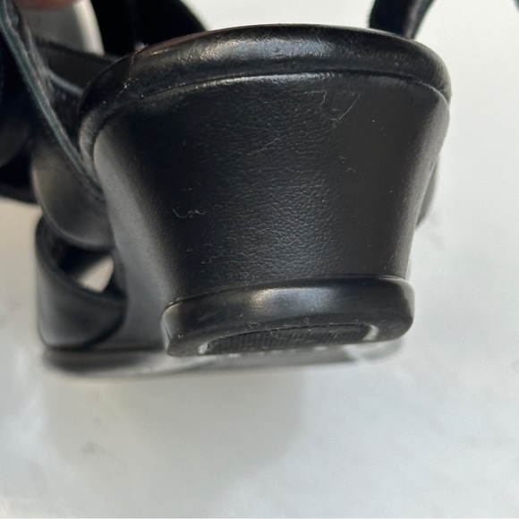 SAS Caress Cross Strap Wedge Sandal Black Size 7 narrow - Picture 13 of 13